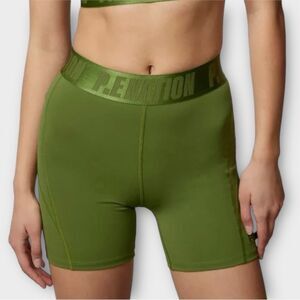 P.E Nation Backcheck High-Waisted Bike Short In Pesto Green Women’s Size XS NWT